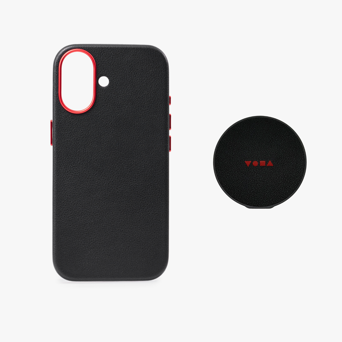 iPhone 17 MagSafe Leather Case with Grippit Grip Stand Bundle
