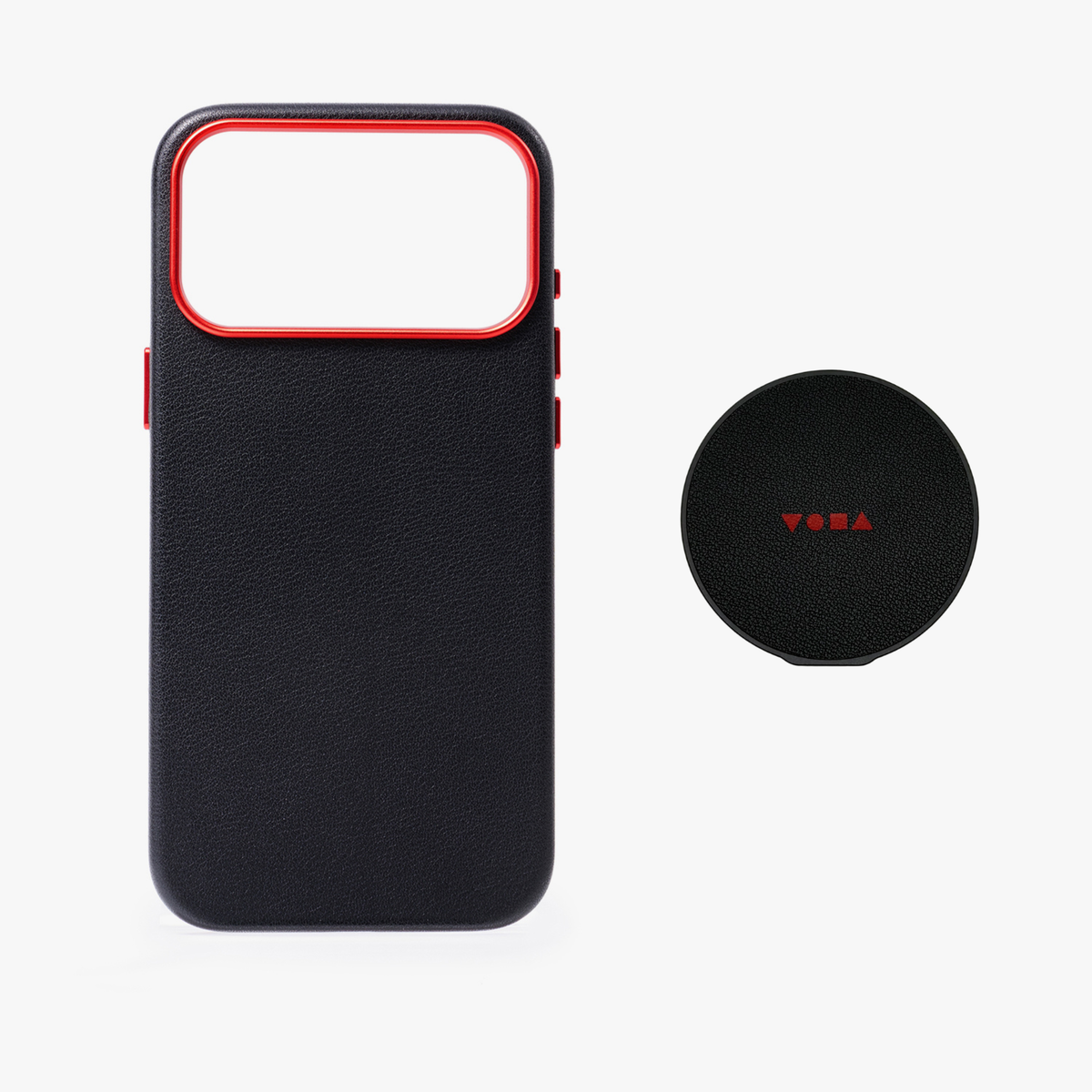 iPhone 17 Pro Max MagSafe Leather Case with Grippit Grip Stand Bundle